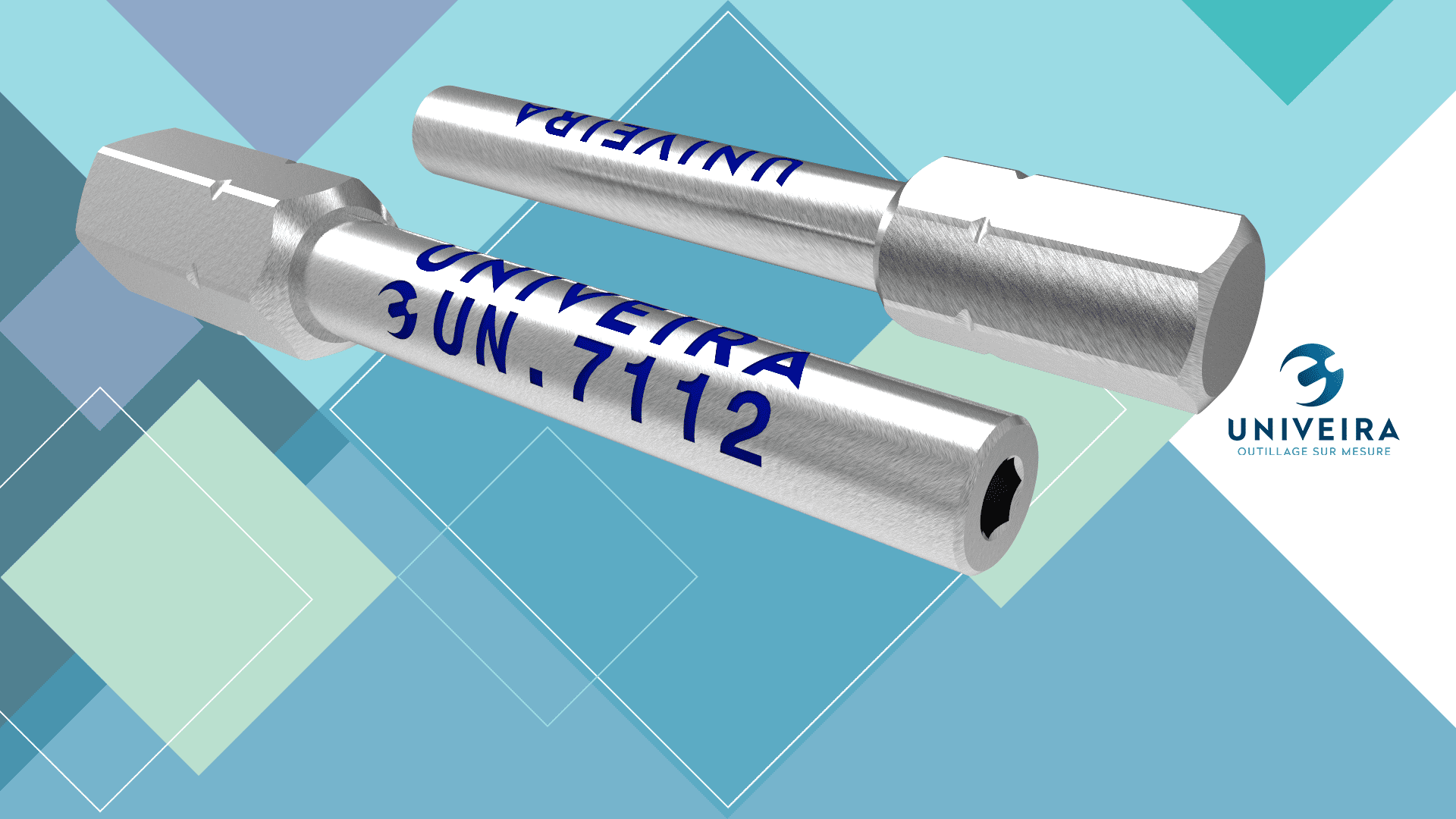 UN.7112 Embout de 2 entrainement six pans de 1/4″