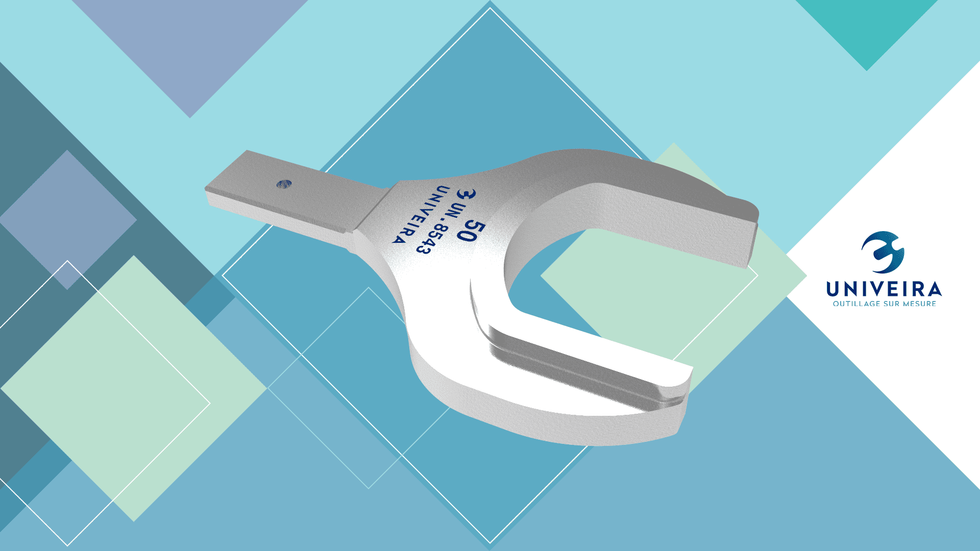 UN.8543 Embout à fourche de 50 attachement 20×7